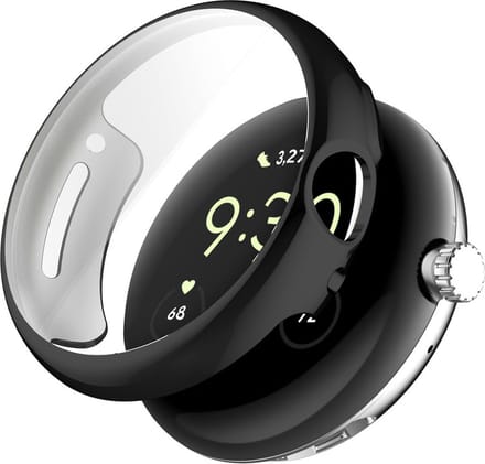 Watch case screenprotector - hoesje - geschikt voor Google Pixel Watch 2 - zwart