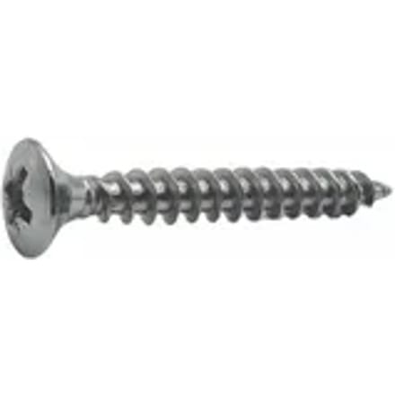 Sencys Universele Schroef Rvs Ronde Kop Pozi - 5x40mm - 10 Stuks