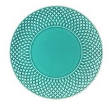 VIER Borden Bicos Mint - Bordallo Pinheiro gebaksbord - side dish - broodbordje - amusebord -