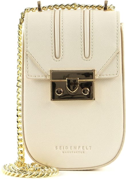 SEIDENFELT MANUFAKTUR Schoudertas Avondtas Roros Mobile Beige / Gold