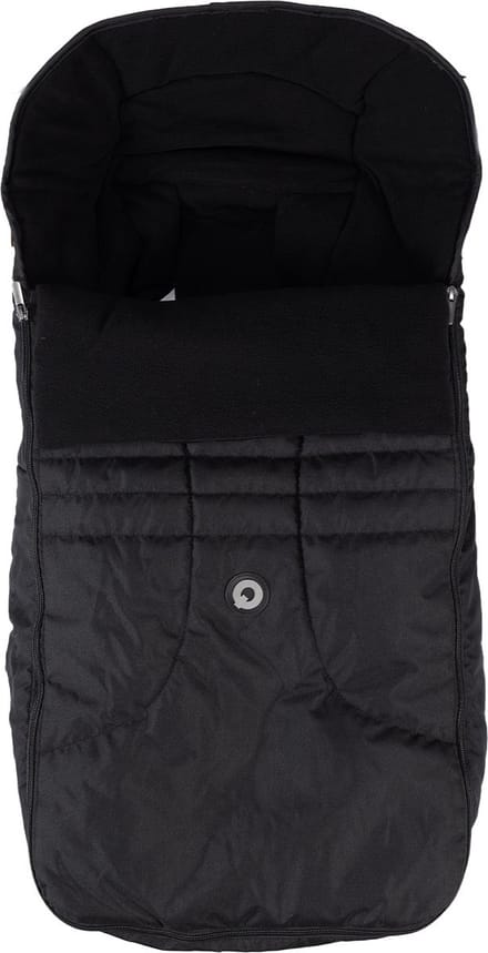 Qute Q-Cocoon Fleece Voetenzak - Zwart