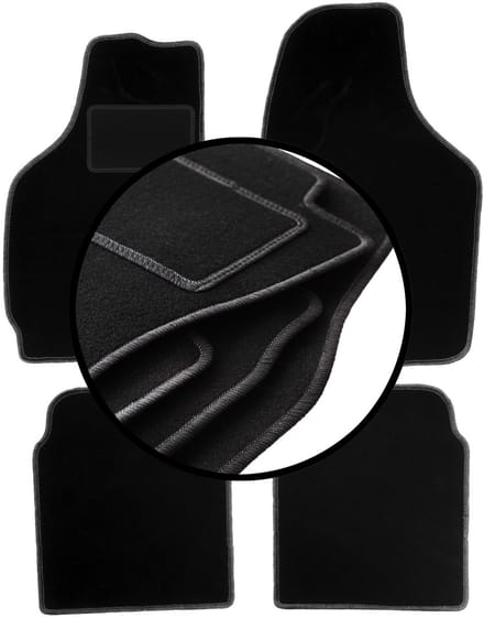 Veloursmattenset voor: Daewoo Tico hatchback (1996-2001)