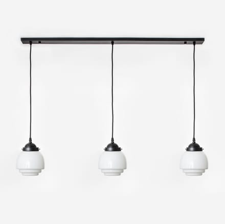 3 x Gispen Vlak lampen aan plafondbalk Moonlight - Art Deco Trade