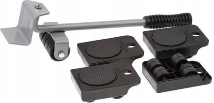 Meubelroller met hefboom - 150kg - 5 delig