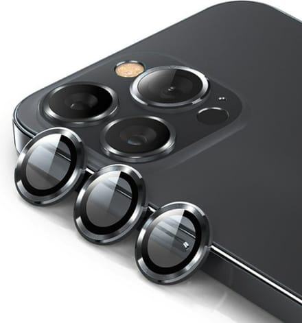Solidenz Camera Lens Protector - Geschikt voor Apple iPhone 13 Pro / 13 Pro Max - Zwart