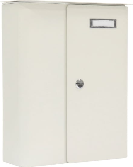 Rottner Brievenbus Splashy Wit met Witte Deur - 35,5x29,5x10cm