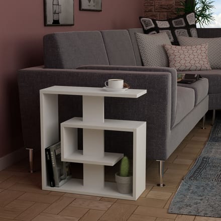 Saly Bijzettafel | 100% MELAMINE | Wit