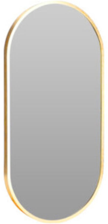 H&S Collection Spiegel Florence - 60 x 30 cm - aluminium - goud - wandspiegel