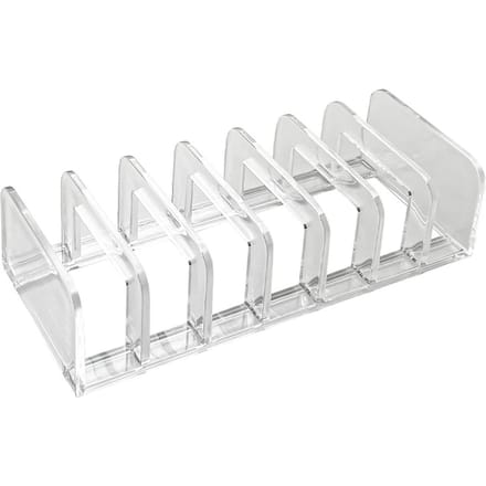 Oogschaduw Palet Organizer 7 Vakken Verdeeld Helder Acryl Make-up Palet Organizer voor Badkamer white