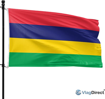 VlagDirect - Mauritiaanse vlag - Mauritius vlag - 90 x 150 cm