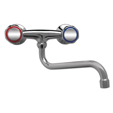 Gastro M duobloc mengkraan met draaiknoppen en lage uitloop van 30cm