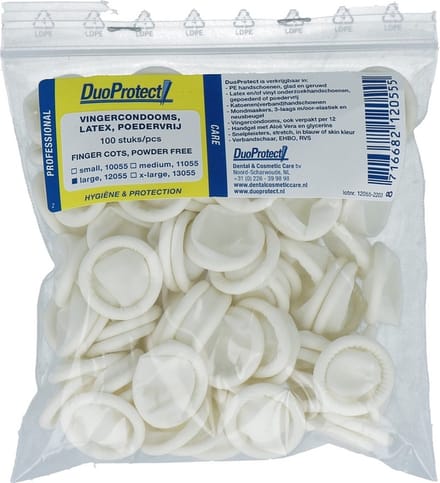DuoProtect Vingercondoom maat L (100 stuks)