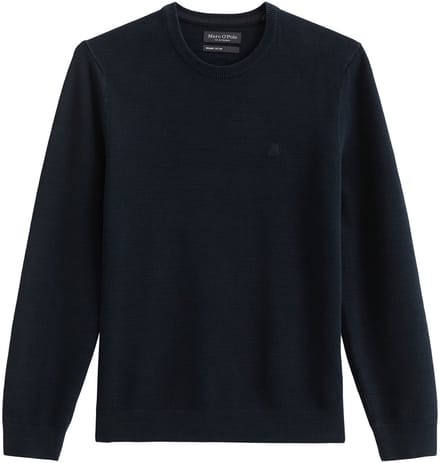 Marc O Polo Gebreide trui Pullover Regular Small-Logo Set van 1