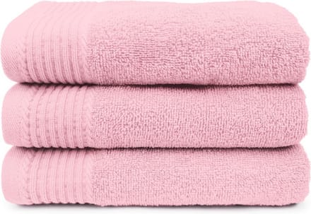 The One Voordeel Maxi Badlakens Licht Roze 3 stuks 100x180cm