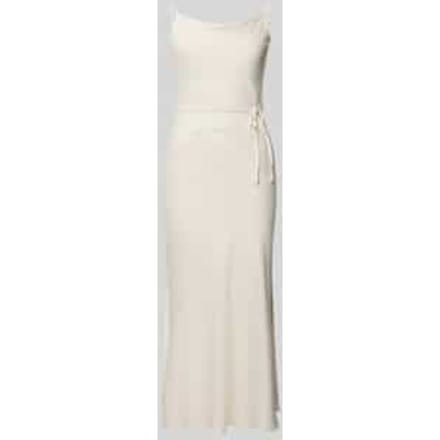 midi-jurk met afneembaar stoffen band model 'Thea'