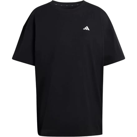 Adidas Power Essentials Workout Oversized T-shirt Met Korte Mouwen Zwart M Vrouw