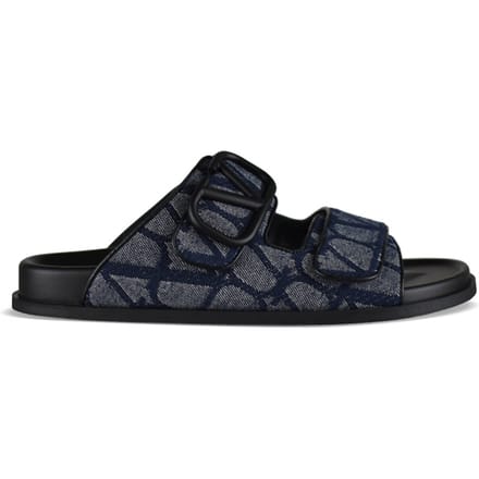 Valentino Garavani V Logo sandalen Blauw
