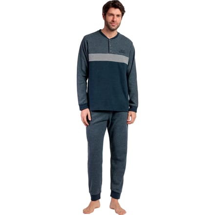 Setjes Admas Pyjama broek top lange mouwen Grigio
