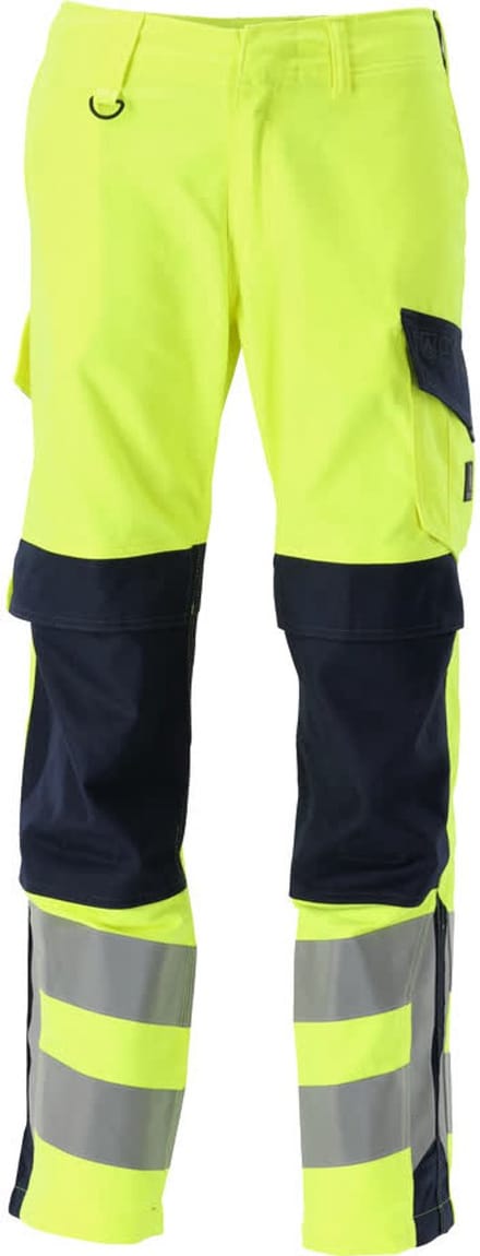 Mascot Multisafe Broek met kniezakken 13879-216 - hi-vis geel/donkermarine - C45 - 82
