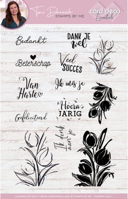 Card Deco Essentials - Stamps by Me - Clear Stamps A5 - Tulips