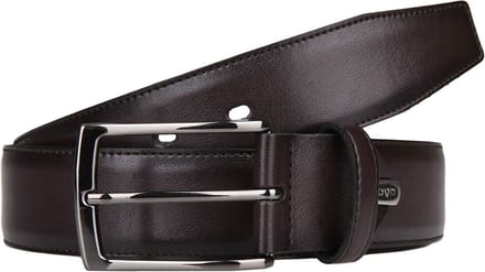 LLOYD Leren Riem Thin Leather Belt W85 Dark Brown Bruine