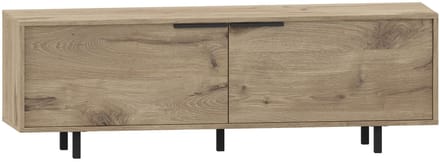 Alberto-Tv-meubel - 2-kleppen - Eikenlook