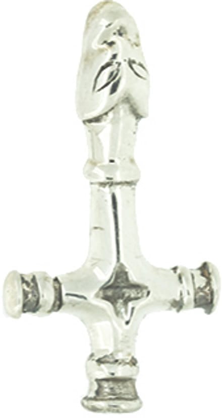 Zilveren Omgekeerd Kruis Hanger - PZ0191