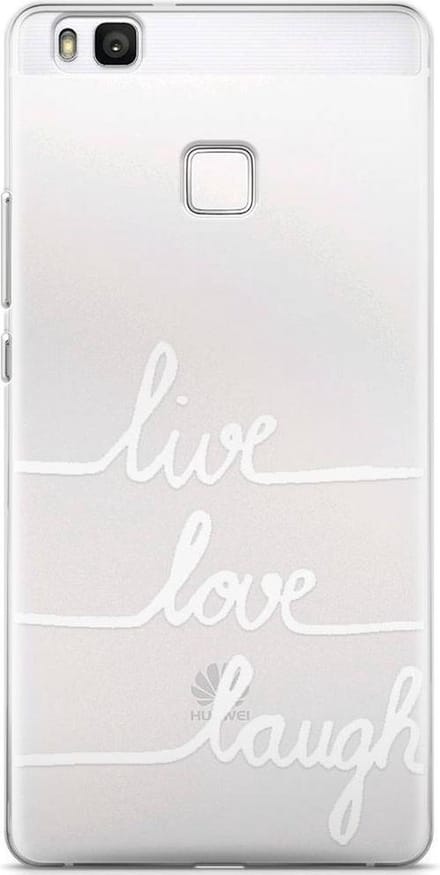Huawei P9 Lite transparant hoesje - Live, love, laugh