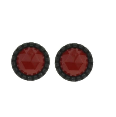 Behave - Oorstekers - Rond 1,3 cm - Bordeau Rood