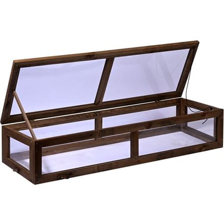 DOBAR Broeikasopzet voor kweekbak (117x40x24,5cm)