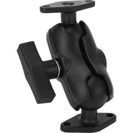 Support Double Boule Alliage d'Aluminium Bras Double Rotule Support Boule avec Adaptateur Boule Taille C 1,5 Pouce pour black