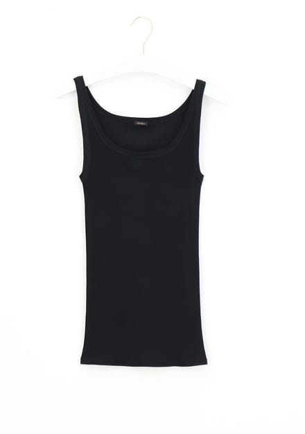 Oroblu Perfect Line Rib - Tank Top - Kleur Zwart - Maat M