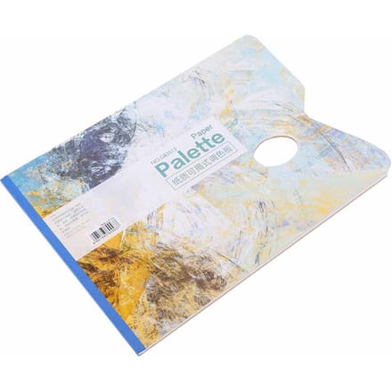 25 Vellen Wegwerp Palet Professioneel Gouache Olieverf Palet Pad Wit Papier white