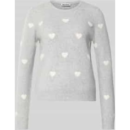 Gebreide pullover met geribde zoom