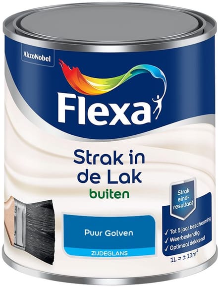 Flexa - Strak In De Lak Buitenlak Zijdeglans - Puur Golven - Mengverf - 1 L