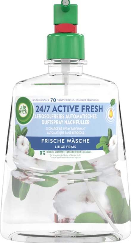 AirWick Luchtverfrisser Active Fresh Katoenfris Navulling, 228 ml