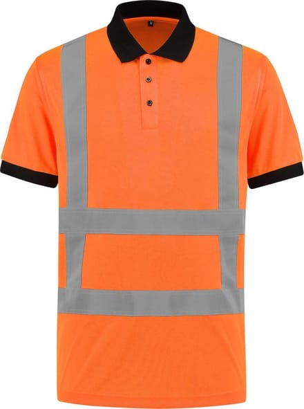 EM Traffic Poloshirt High Visibility RWS Fluor Oranje - Maat M