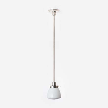 Hanglamp Schoolbol Small 20's Nikkel - Art Deco Trade