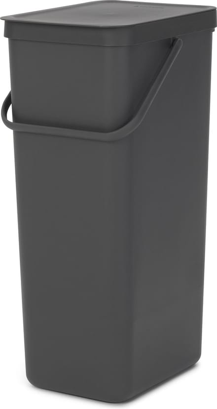 Brabantia Sort & Go Prullenbak - 40 liter - Dark Grey