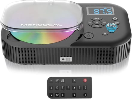 Draagbare CD Speler - Discman Bluetooth - Muziek Luisteren - Ingebouwde Luidsprekers - 22 x 13 x 5.5 cm - Wit