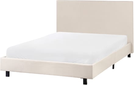 ALBI - Tweepersoonsbed - Beige - 120 x 200 cm - Polyester