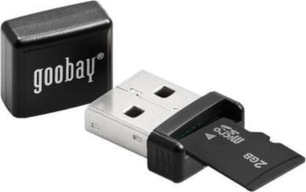 Goobay 38656 geheugenkaartlezer USB Zwart