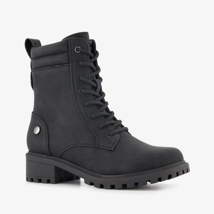 Blue Box dames veterboots zwart - Maat 36