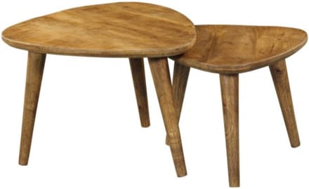 Salontafel Set van 2 Omaha - Mangohout Naturel