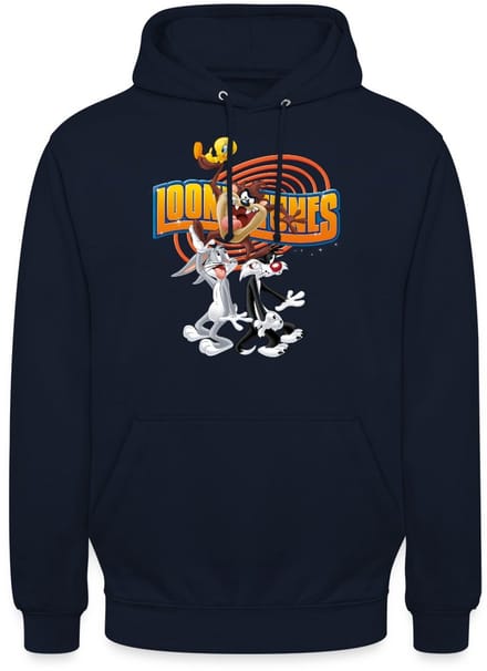 Looney Tunes Bugs Taz Tweety Sylvester Hoodie Unisex