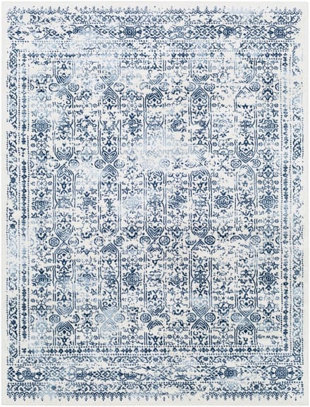 SURYA Vicky vloerkleed vintage oosters donkerblauw
