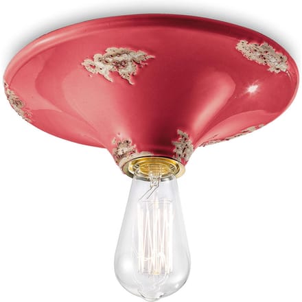 Ferroluce Plafondlamp C134 rood