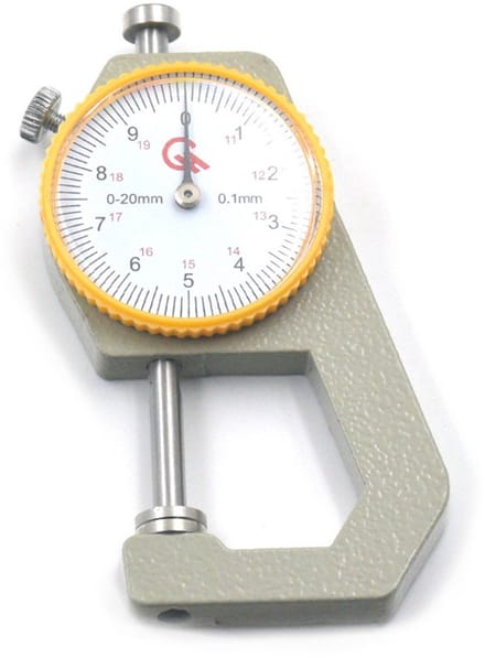 Dikte Gauge voor Leerbewerking en Materialen meten 0-20mm