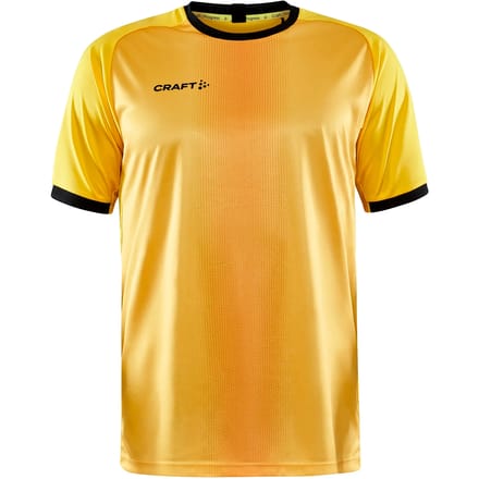 Craft Progress 2.0 Shirt Korte Mouw Heren - Geel / Zwart | Maat: M