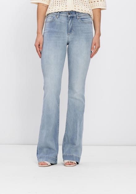 Liu Jo Ecs Pant Authentic Beat Jeans Dames - Broek - Lichtblauw - Maat 28